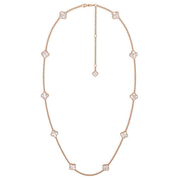 Колье из золота c перламутром